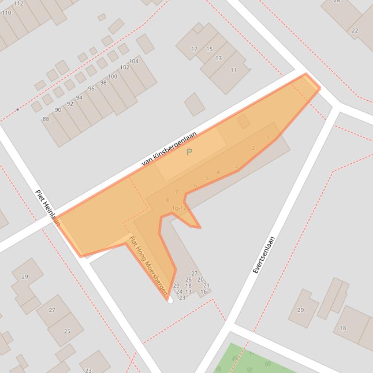 Kaart van postcodegebied 3941VJ.