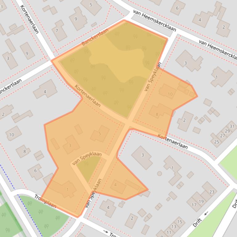 Kaart van postcodegebied 3941VP.