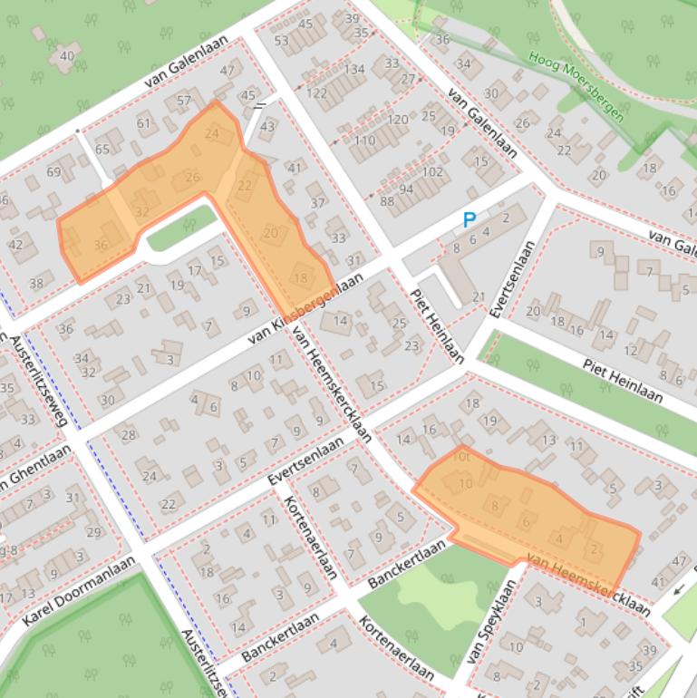 Kaart van postcodegebied 3941WE.