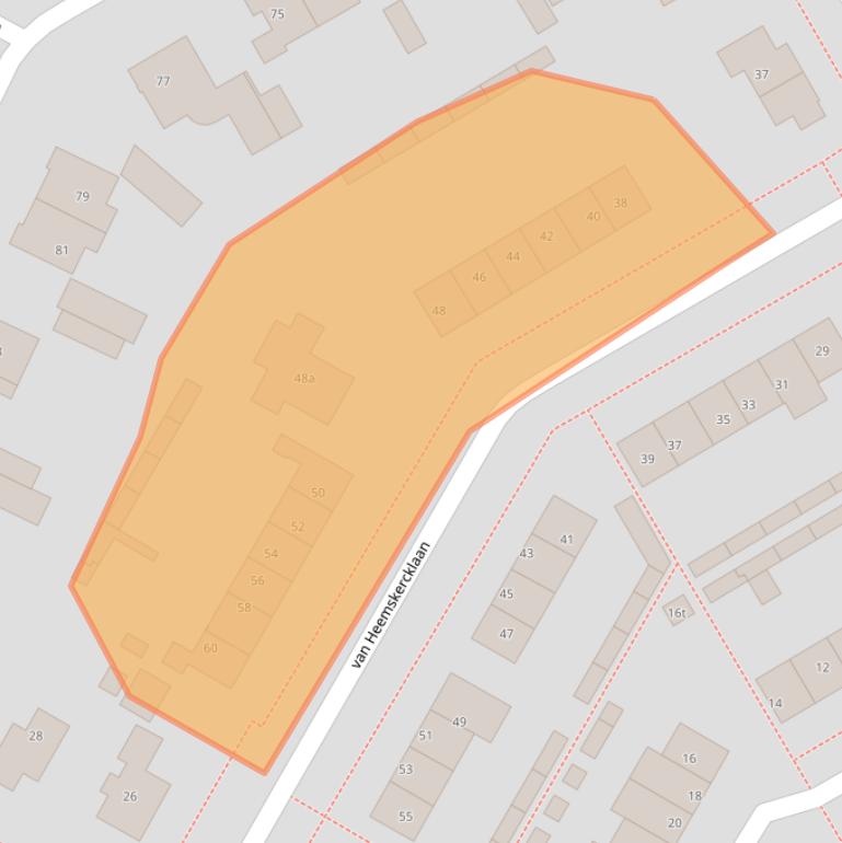 Kaart van postcodegebied 3941WG.