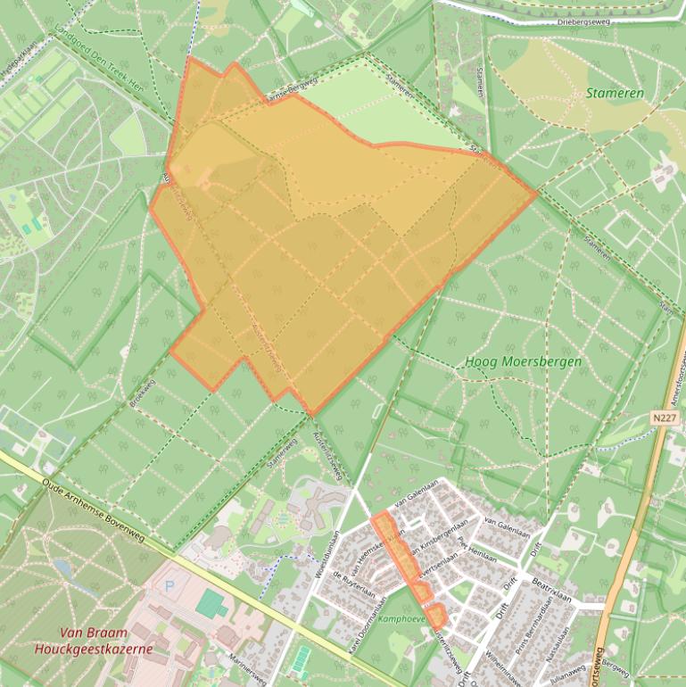 Kaart van postcodegebied 3941WK.