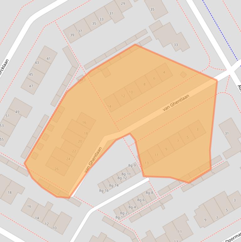 Kaart van postcodegebied 3941WN.