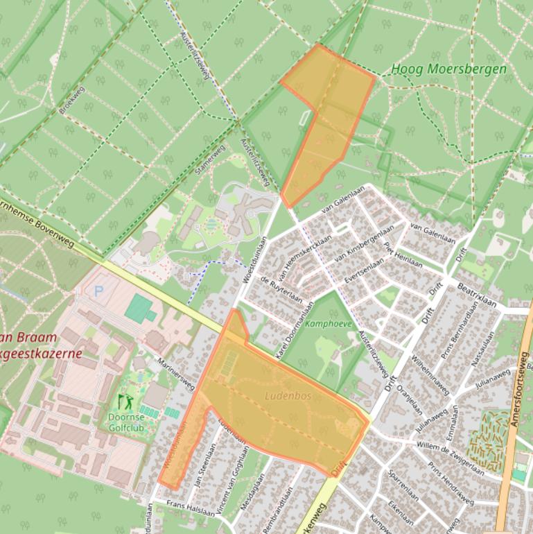 Kaart van postcodegebied 3941XE.