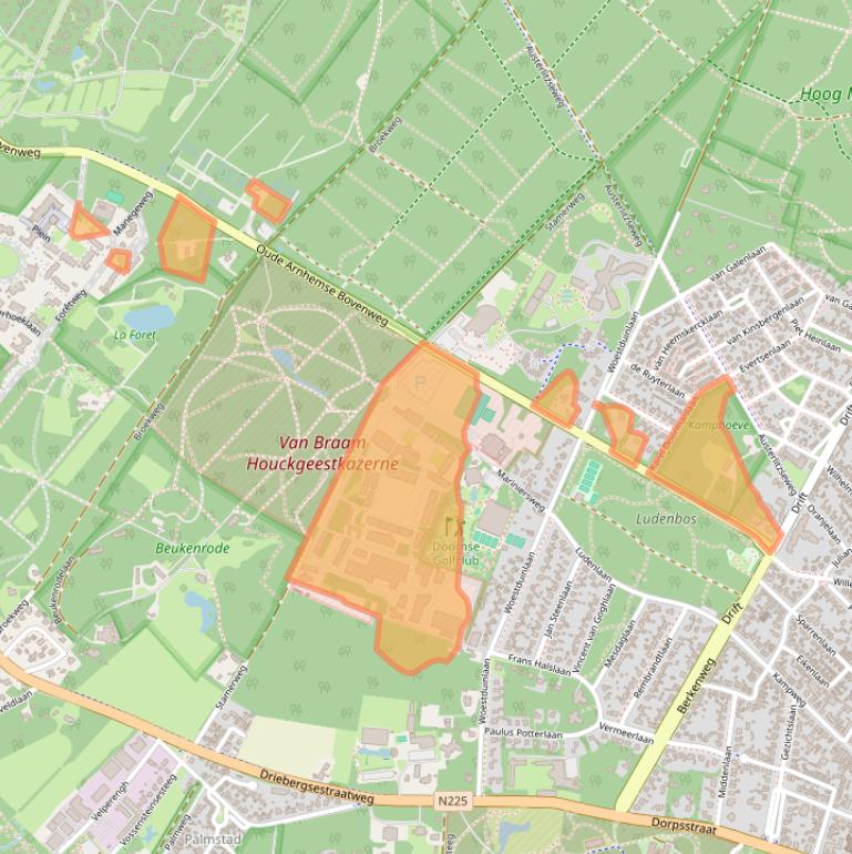 Kaart van postcodegebied 3941XM.