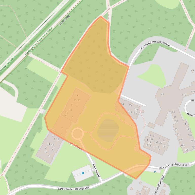 Kaart van postcodegebied 3941XP.