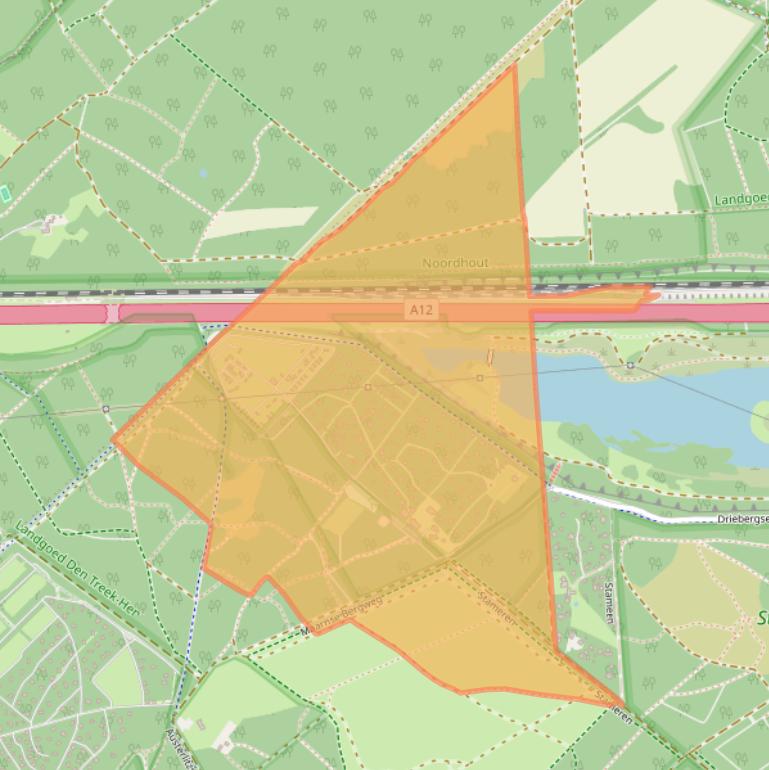 Kaart van postcodegebied 3941XR.