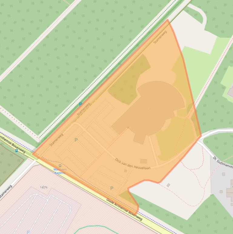 Kaart van postcodegebied 3941XV.