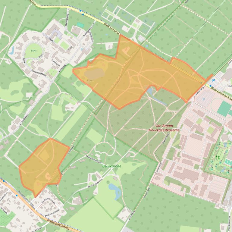 Kaart van postcodegebied 3941ZH.