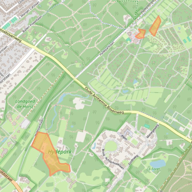 Kaart van postcodegebied 3941ZJ.