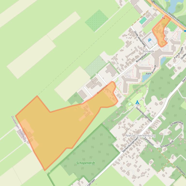 Kaart van postcodegebied 3941ZM.