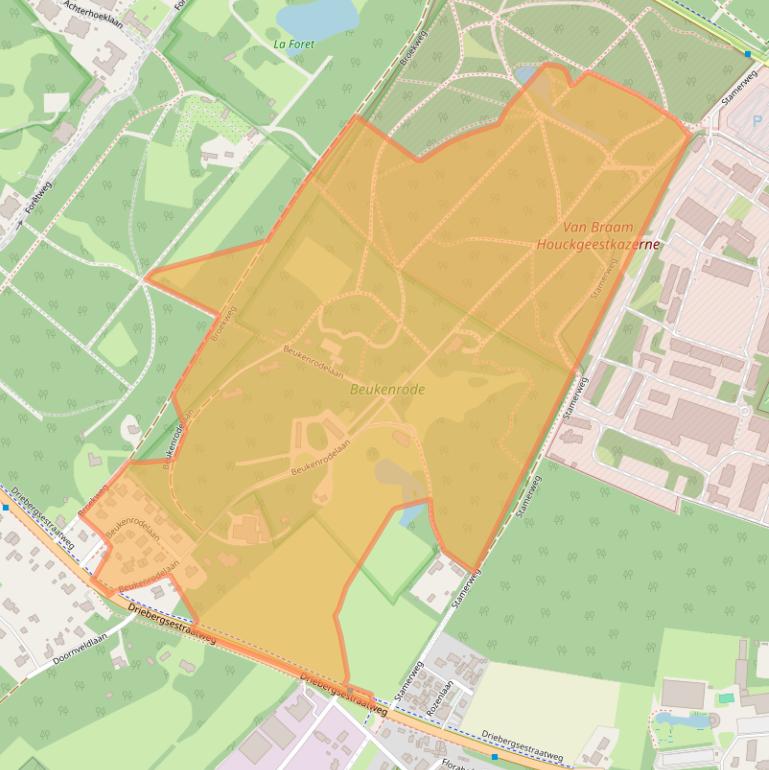 Kaart van postcodegebied 3941ZP.