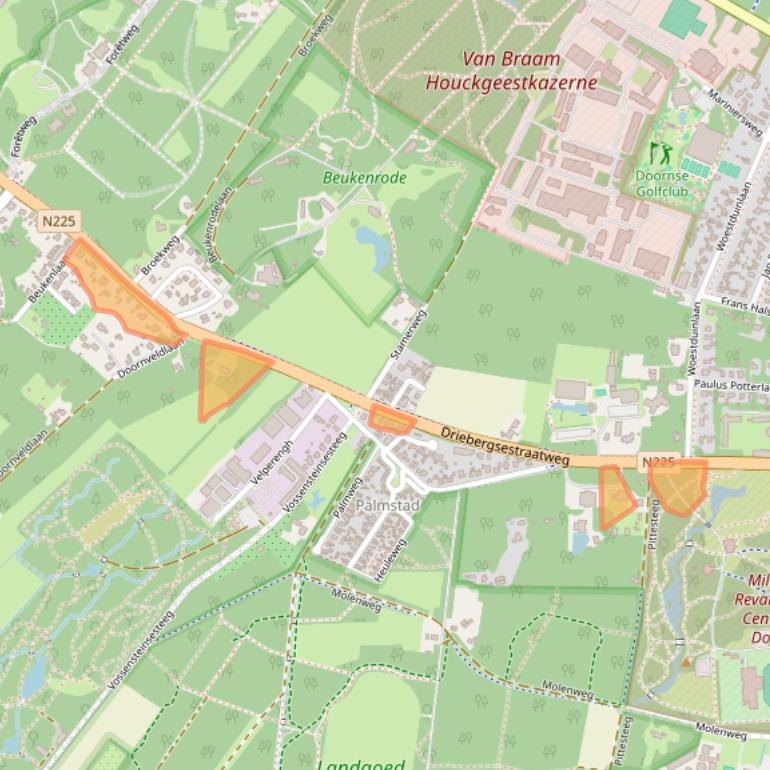 Kaart van postcodegebied 3941ZS.