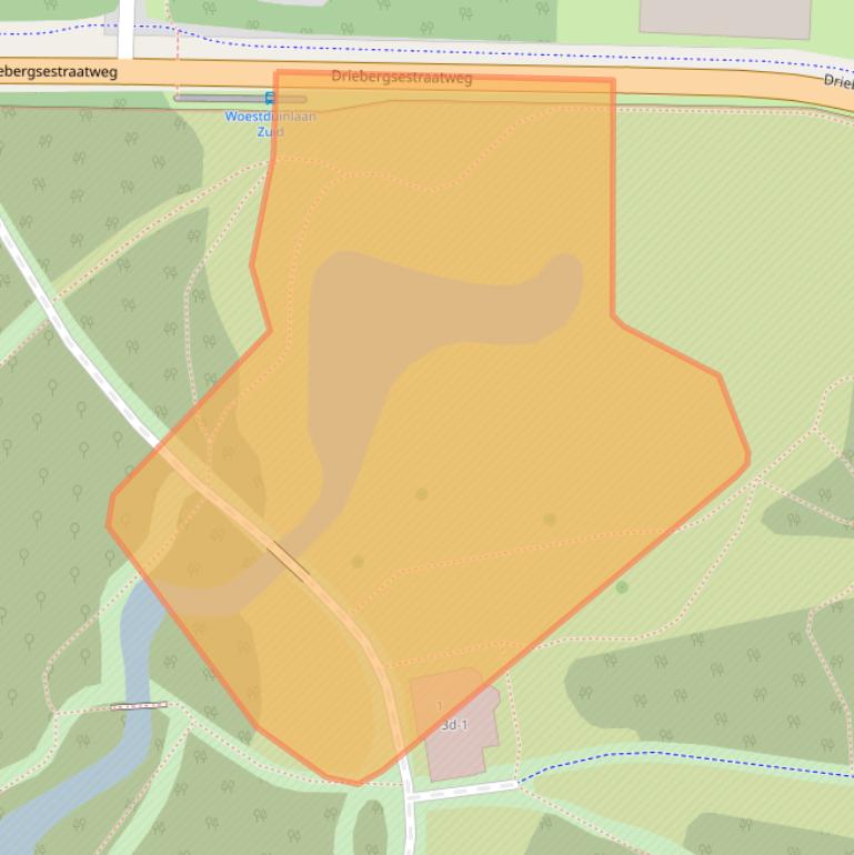 Kaart van postcodegebied 3941ZV.