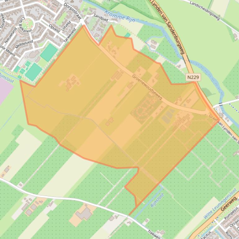 Kaart van postcodegebied 3945BC.