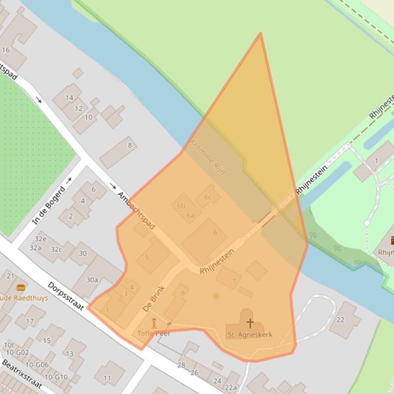 Kaart van postcodegebied 3945BE.