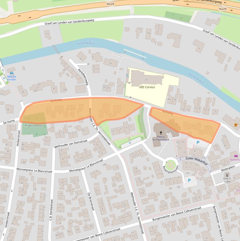 Kaart van postcodegebied 3945BM.