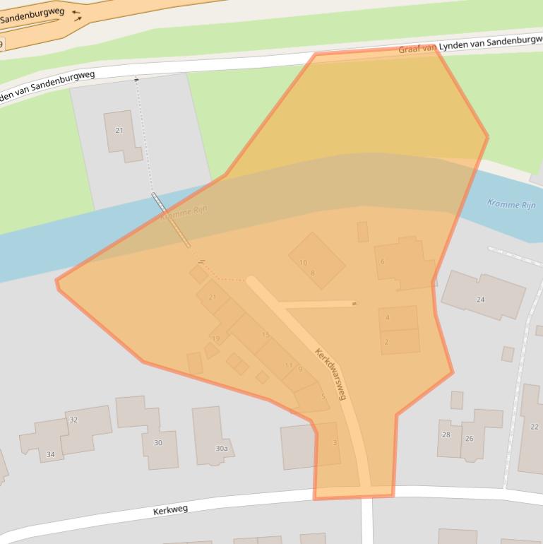 Kaart van postcodegebied 3945BP.