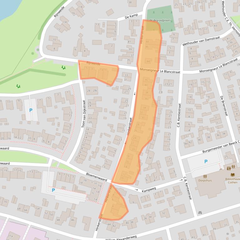 Kaart van postcodegebied 3945BS.
