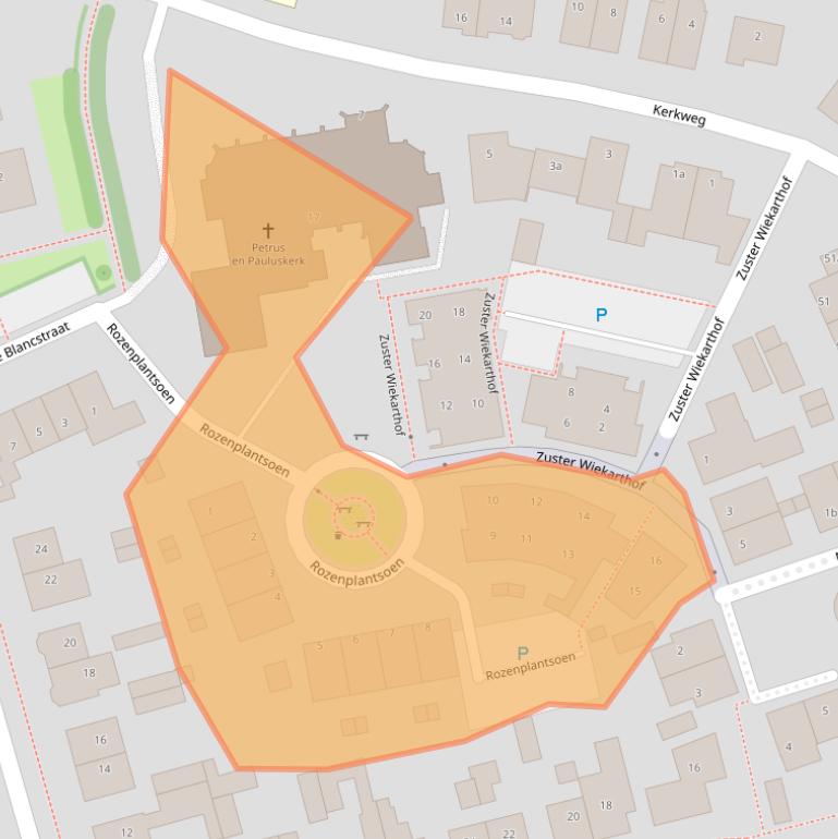 Kaart van postcodegebied 3945BW.