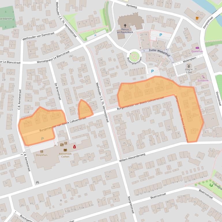 Kaart van postcodegebied 3945CD.