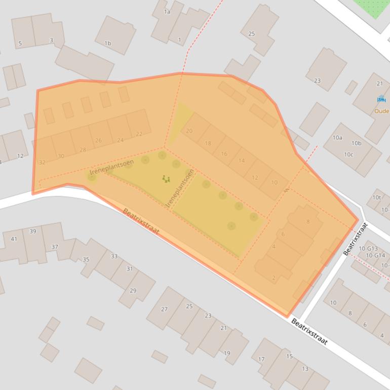 Kaart van postcodegebied 3945CS.