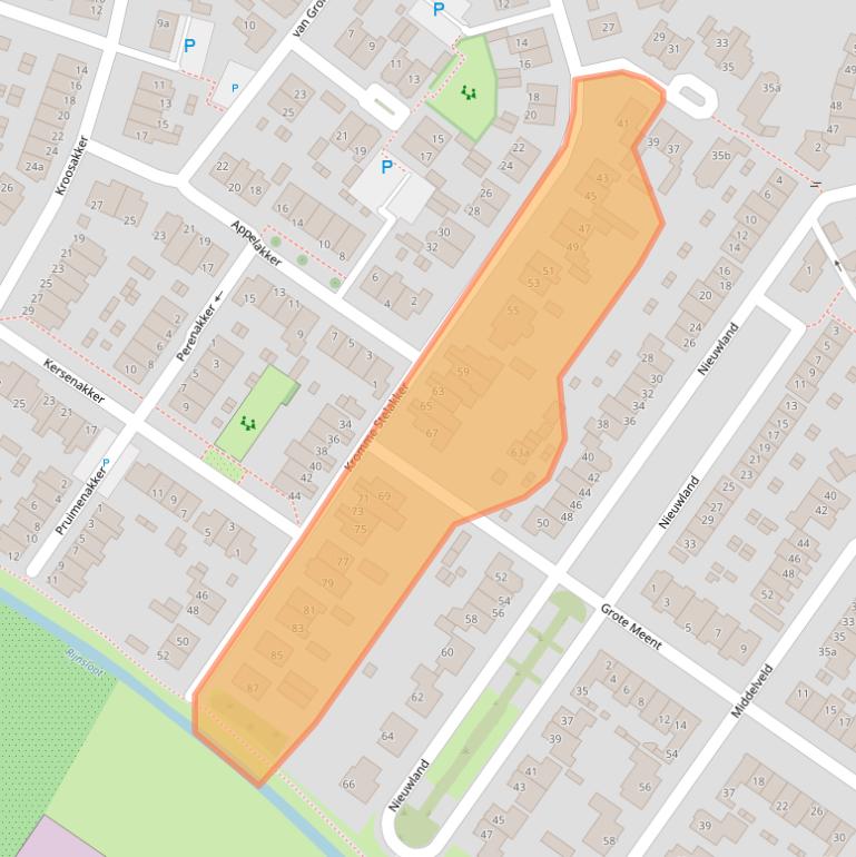 Kaart van postcodegebied 3945CW.