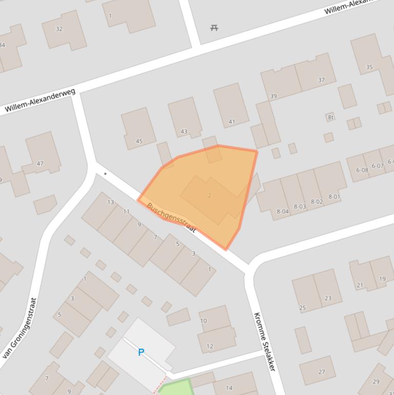 Kaart van postcodegebied 3945EB.