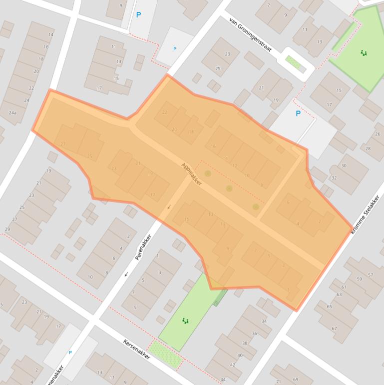 Kaart van postcodegebied 3945EE.