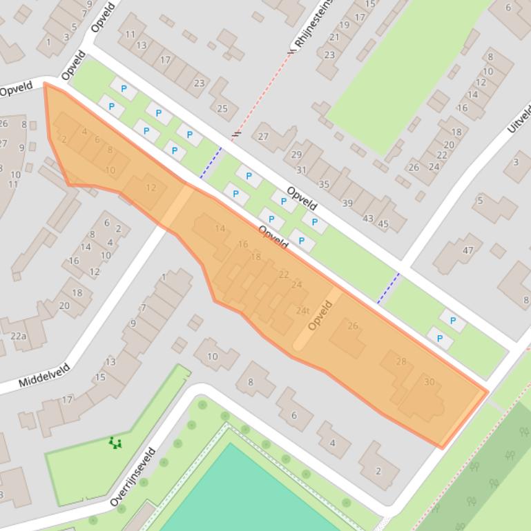 Kaart van postcodegebied 3945EV.