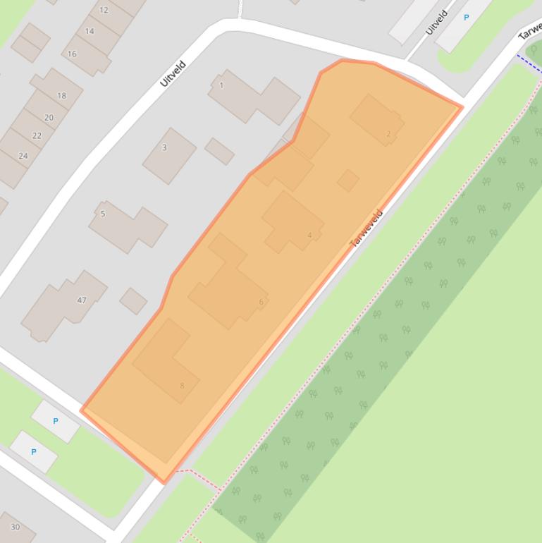 Kaart van postcodegebied 3945EX.