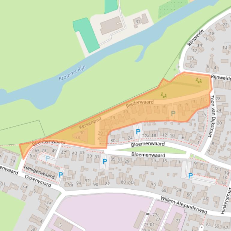 Kaart van postcodegebied 3945HE.