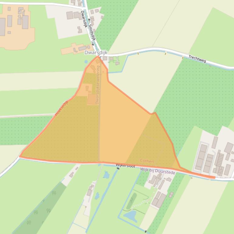 Kaart van postcodegebied 3945LG.