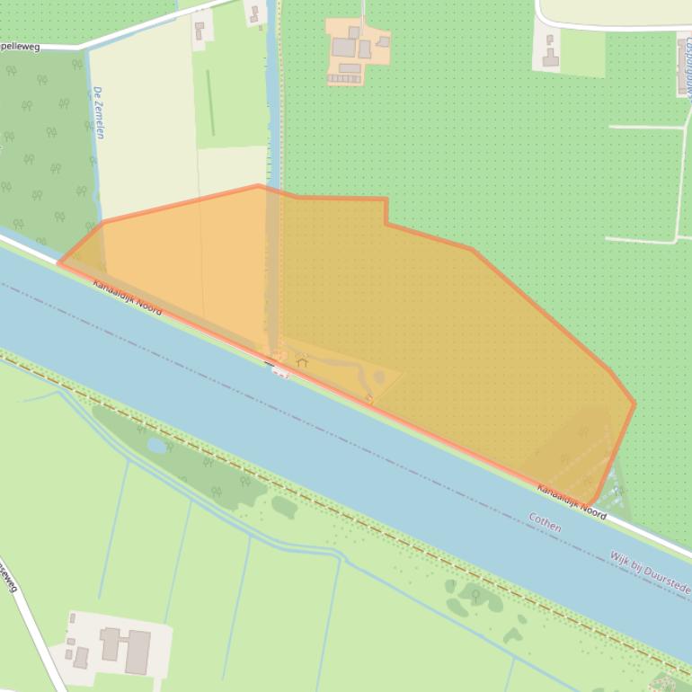 Kaart van postcodegebied 3945LZ.