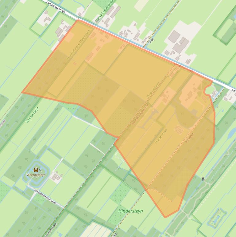 Kaart van postcodegebied 3947BG.