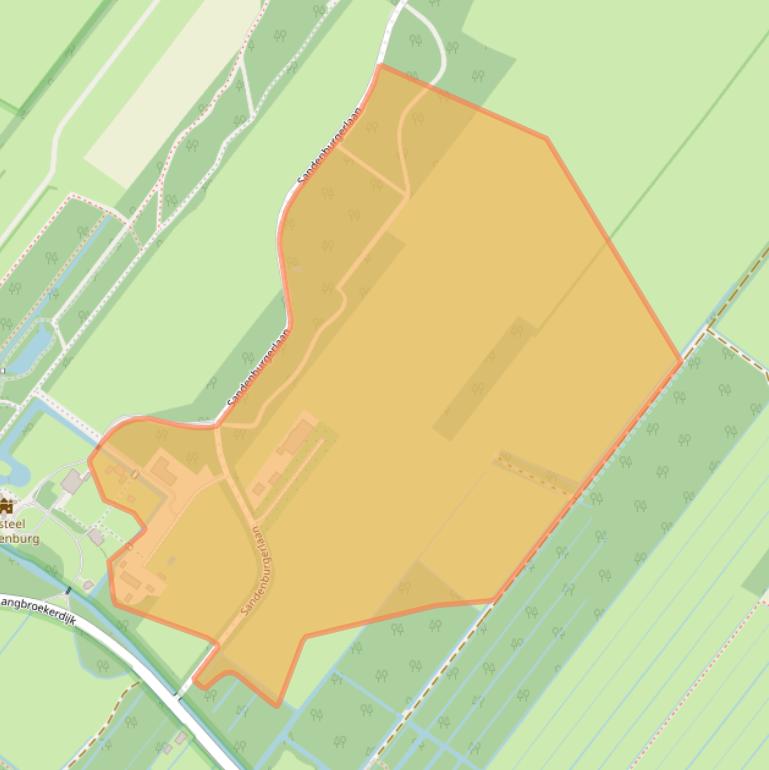 Kaart van postcodegebied 3947CS.