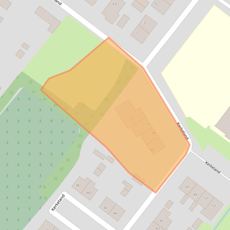 Kaart van postcodegebied 3947MZ.