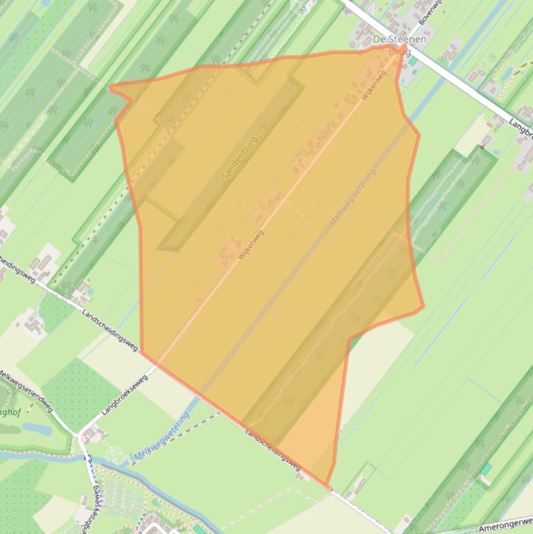 Kaart van postcodegebied 3947NH.