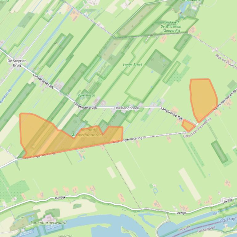 Kaart van postcodegebied 3947NL.