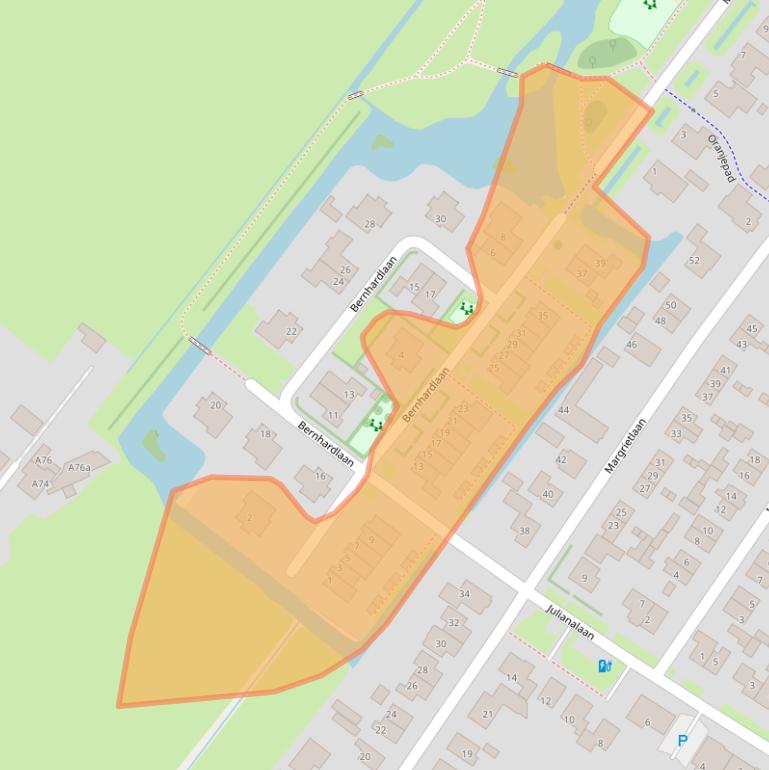 Kaart van postcodegebied 3947NP.