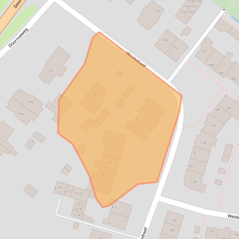 Kaart van postcodegebied 3947NX.