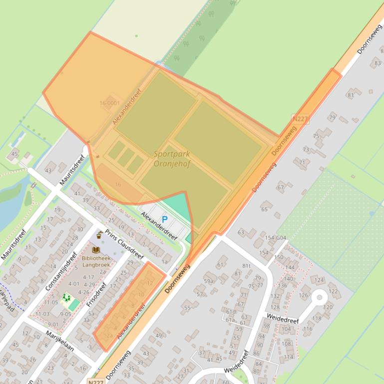 Kaart van postcodegebied 3947PA.