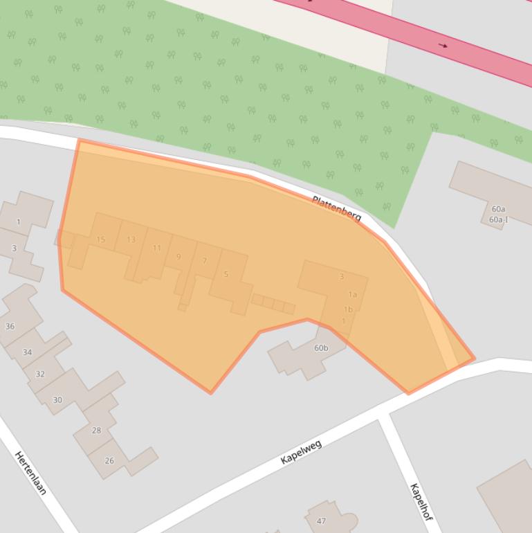 Kaart van postcodegebied 3951AN.