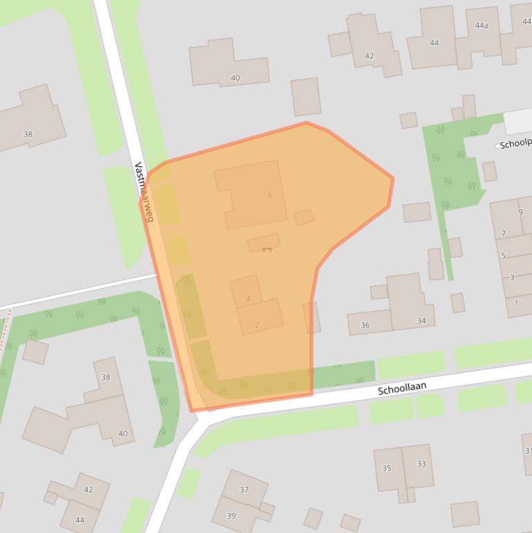 Kaart van postcodegebied 3951BT.