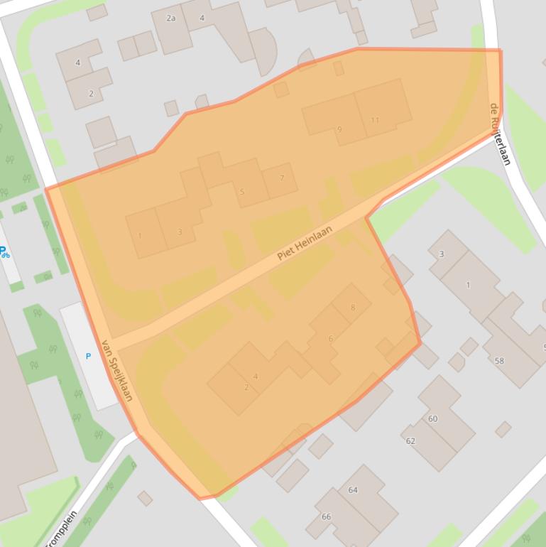 Kaart van postcodegebied 3951CP.