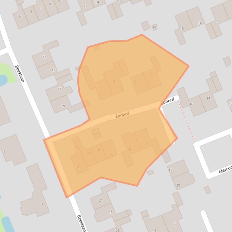 Kaart van postcodegebied 3951EC.