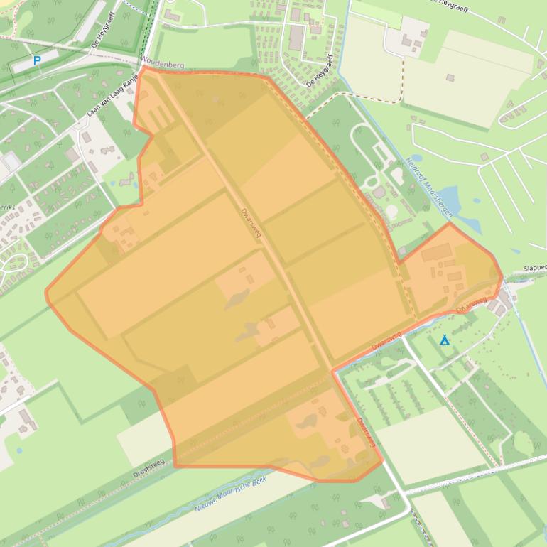 Kaart van postcodegebied 3951KE.