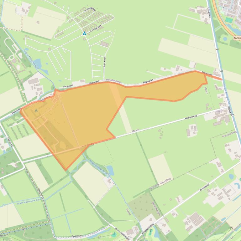 Kaart van postcodegebied 3951KG.
