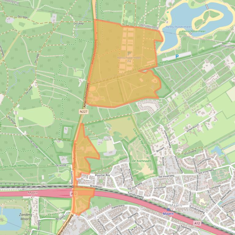 Kaart van postcodegebied 3951LC.