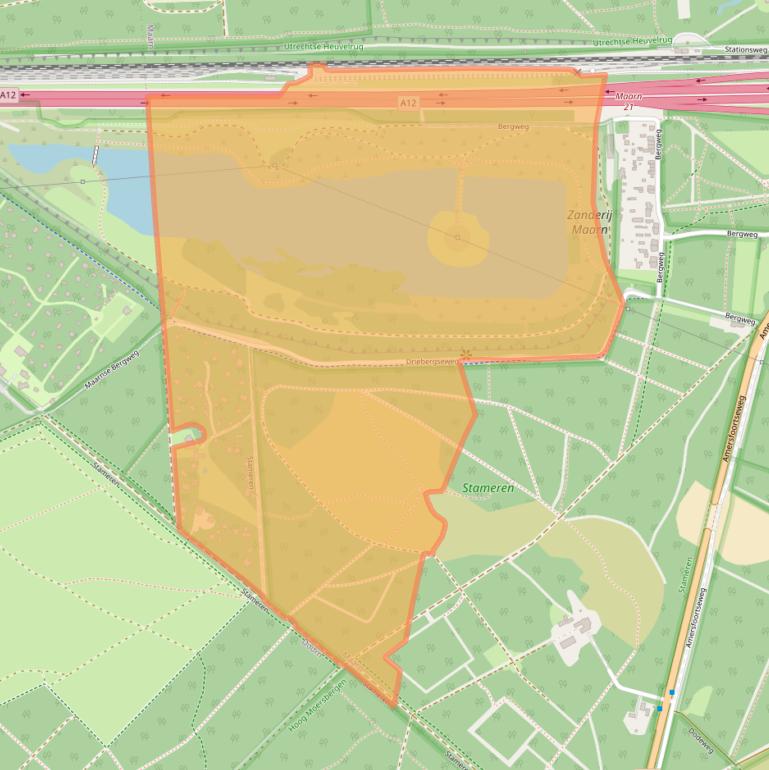 Kaart van postcodegebied 3951LD.