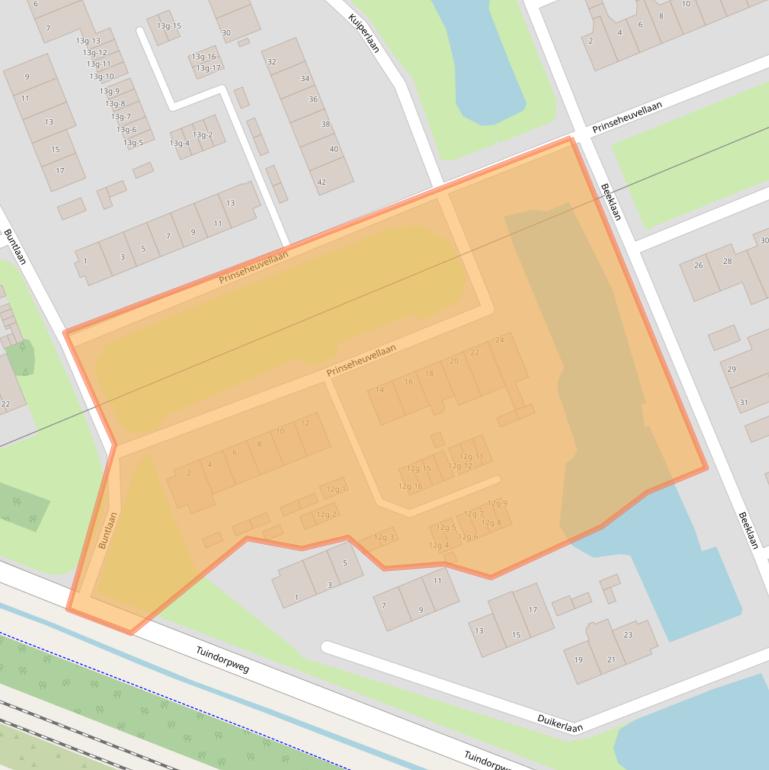 Kaart van postcodegebied 3951VB.